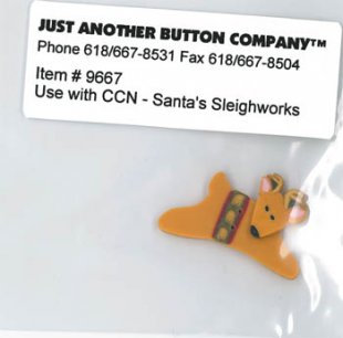 Santa's Village 9-Santa's Sleighworks Btn (9667.G) by Just Another Button Company