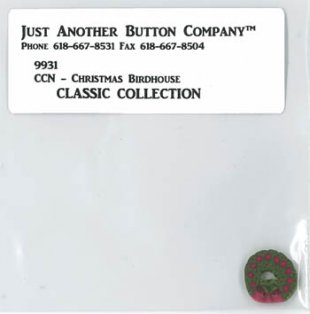 Christmas Birdhouse Button Pack