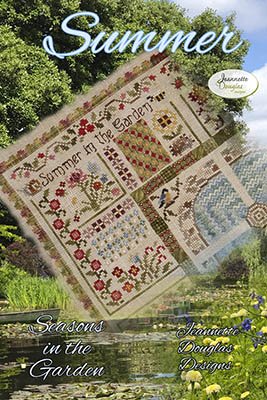 Summer In The Garden with embellishment thread pack