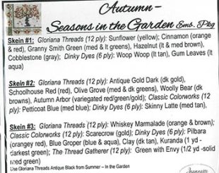Autumn - Seasons In The Garden with Embellishment Pack