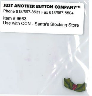 Santa's Stocking House Button
