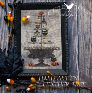 Halloween Feather Tree