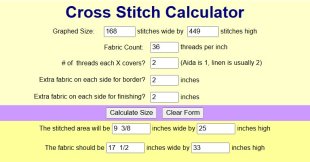 Old Top Hat Linen 36 Ct Calculation