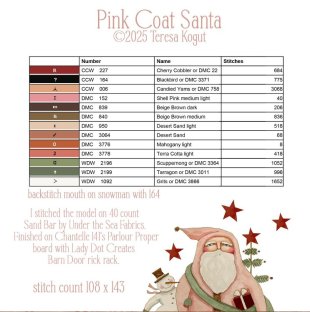 Pink Coat Santa