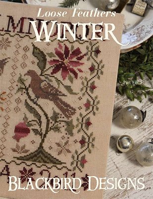 Blackbird Designs Winter cross stitch patterns - Loose Feathers Winter