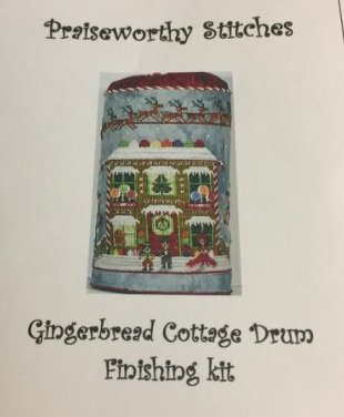 Gingerbread Cottage Drum Finishing Kit