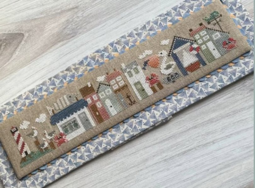 Seaside Tiny Town Cross Stitch