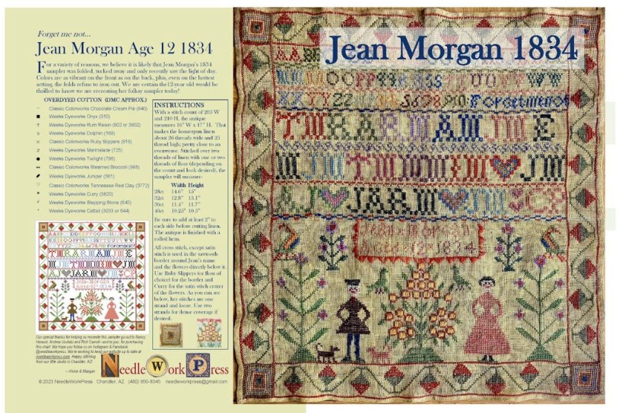 housewife the end Sprinkle Jean Morgan 1834 Cross Stitch