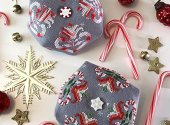 Candy Cane Biscornu