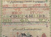 Mary A Jewett 1853 Sampler