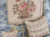 1830s Rose Basket Needlebook