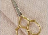 Tudor Scissors Gold Tone
